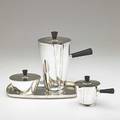 Cc hermann fourpiece chocolate set chocolate pot tray sugar pot creamer denmark 1950s sterling silver ebony all stamped cc hermann denmark sterling numbers chocolate pot 7 34 x 7