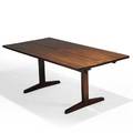 George nakashima nakashima studios trestle dining table new hope pa before 1954 walnut rosewood unmarked 28 x 72 x 53 12 two leaves 15 34 provenance available letter of authenticati