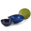Otto and gertrud natzler three small bowls los angeles ca all signed natzler largest 2 34 x 6