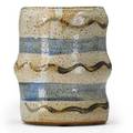 Peter voulkos 19242002 early glazed stoneware vase with stripes 195060s signed 6 x 5