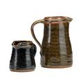 Bernard leach 18871979 leach pottery two glazed stoneware standard ware pitchers st ives uk 1950s both stamped england smaller with cipher 6 12 3 34