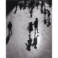 Benn mitchell american b 1926 gelatin silver print of rockefeller center ice rink new york circa 1950 signed and dated 14 x 11 sheet