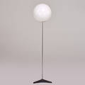 Raak floor lamp the netherlands 1970s enameled cast iron chromed steel cased glass 57 x 13 dia