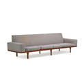 Illum wikkelso soren willadsen fourseat sofa no 504 denmark 1960s rosewood upholstery unmarked 28 12 x 106 x 31