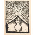 Prints 20th c louis george bouche american 18961969 woodcut vase of flowers on a window sill 1920 signed and dated otto neals american b 1931 lithograph southern girl 1980 sign