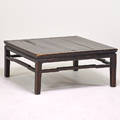 Asian hardwood coffee table china 20th c ebonized wood unmarked 18 x 40 x 40