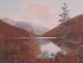 Charles Sawyer Echo Lake NH HandColored Photo
