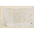 Deed of chester county new castle pa 1750 with wax seal framed 17 x 26 34 sheet irregular