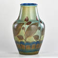 Elizabeth barrett rookwood later matmat moderne vase cincinnati oh 1929 flame mark and artist cipher 14 12 x 7 dia
