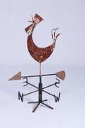 A 19th C Flat Iron Chicken Weathervane