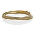 Cartier trinity 18k tricolor gold bracelet intertwined bangle bracelets in 18k white yellow or rose gold 1999 signed cartier 750 203685 64 07009 internal dimensions 2 12 217 dwt