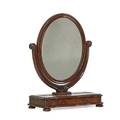 Victorian shaving mirror mahogany with oval glass late 19th c 28 12 x 22 x 10