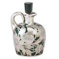 Silver overlay glass jug art nouveau style decoration on green glass with silver sterling deposit early 20th c engraved old kentucky home 8 x 5