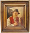 Oil Painting of Tyrolean Man Signed  Dated
