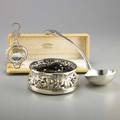 American or english sterling and silver plate three pieces shell handled sterling soup ladle harrison bros london 1820 13 12 gorham sterling tea strainer 1895 6 34 in cs raymond omaha