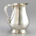 American sterling water pitcher scroll handle ca 19201970 monogrammed marked ensco new york sterling 8 258 ot
