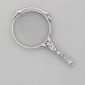 Edwardian platinum and diamond lorgnette omc and oec cut diamonds push clasp release 28 carats tw 4 34 when open 213 gs tw