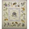 Hermes quai aux fleurs silk scarf lavender and cream by hugo grygkar 34 x 34