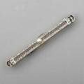 Art deco diamond filigree bar pin with pearl platinumtopped gold rose cut diamonds approx 40 ct tw pearl 41 mm ca 1920 2 14 35 dwt