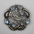 Georg jensen silver and moonstone brooch 159 denmark after 1945 1 78 175 gs