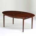 Finn juhl niels vodder judas extension dining table with two leaves denmark 1950s rosewood silver inlay unmarked 28 14 x 71 x 47 leaves 16