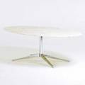 Florence knoll knoll studios dining table usaitaly 1990s marble chromed steel unmarked 27 12 x 78 x 47 12