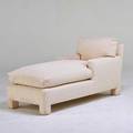 Donghia chaise lounge usa 1980s embroidered upholstery unmarked 30 x 27 x 62