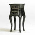 Maitland smith threedrawer side table usa 1980s marble and brass unmarked 29 12 x 13 12 x 12