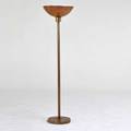 Style of kurt versen floor lamp usa 1930s patinated brass aluminum unmarked 69 12 x 18 dia