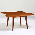 Neil morris cloud coffee table scotland 1947 mahogany laminated betula ink stamped 19 x 38 x 38 12