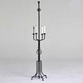 Tommi parzinger style floor lamp usa 1950s enameled iron unmarked 74 12 x 15 dia