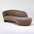 Vladimir kagan weiman preview serpentine sofa usa 1990s upholstery upholstery label 32 12 x 96 x 40