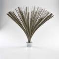 Style of harry bertoia spray sculpture1960s steel wire chromed steel unmarked overall 25 34 x 28 12 dia