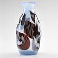 Anzolo fuga attr 19141988 possibly avem glass vase with windows and blue paste murano italy second half 20th c unmarked 13 34 x 7 dia