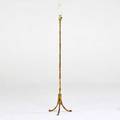 After maison bagues brass floor lamp with faux bamboo shaft france 1950s unmarked overall 60 x 13