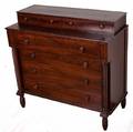 C 1840 Transitional Empire Chest of Drawers