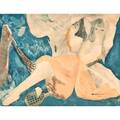 Marie laurencin french 18851956 lithograph chalcographie de louvre in colors jeunes filles au tennis 1922 signed in plate 22 18 x 26 34 sheet