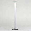 Memphis milano floor lamp italy 1980s aluminum frosted glass marble unmarked 70 12 x 14 14 x 16 dia