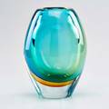 Flavio poli somerso glass vase italy second half 20th c unmarked 9 12 x 5 12 dia
