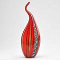Eros raffael glass bottle with murrine decoration italy late 20th c signed 15 x 4 34 dia