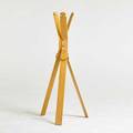 Giovanni offredi treppiedi coat rack italy 1970s  birch hemp unmarked 57 12 x 25 dia