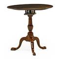 Queen anne tilttop candle stand mahogany on tripod base mid 18th c 23 12 x 19 dia