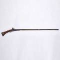 Middle eastern snaphance wood steel and brass not functional 19th c unmarked 64 long