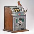 Mills slot machine decorated with owls unmarked 1930s 24 x 16 x 15