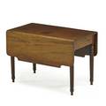 Pembroke dropleaf table mahogany with rectangular top on barleytwist legs 20th c 28 x 40 x 23