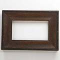 Rookwood oak plaque frame cincinnati oh first quarter 20th c remnants of paper label stating name of plaque interior 5 x 9