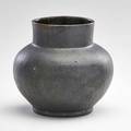 George ohr bulbous vase with exceptional gunmetal glaze biloxi ms 18981910 signed 5 x 4 12 dia