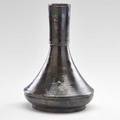 George ohr tall tapering vase in mottled gunmetal glaze biloxi ms 18881910 signed ohr biloxi 11 x 6 34 dia