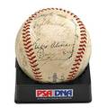 1947 pittsburgh pirates spring training autographed baseball signed by twentyeight players including honus wagner ralph kiner and billy herman psa certification