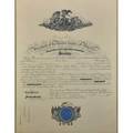 United states naval appointments two issued during the first world war framed one to the rank of lieutenant signed by woodrow wilson 1920 and a discharge certificate signed by secretary of the nav